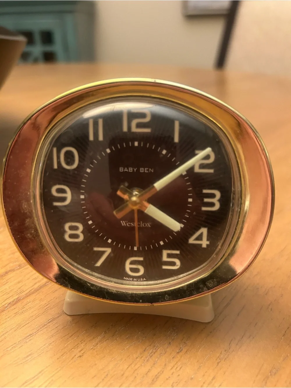Big Ben Vintage Round Blue Alarm Clock by 2 Baby Ben clocks included